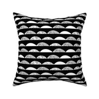 scallops // black and white scallop kids nursery baby simple