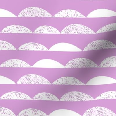 scallops // purple pastel purple scallop fabric