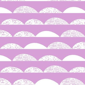 scallops // purple pastel purple scallop fabric