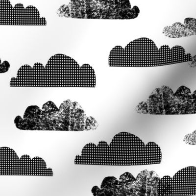 clouds // black and white cloud nursery baby scandi cool trendy nursery baby