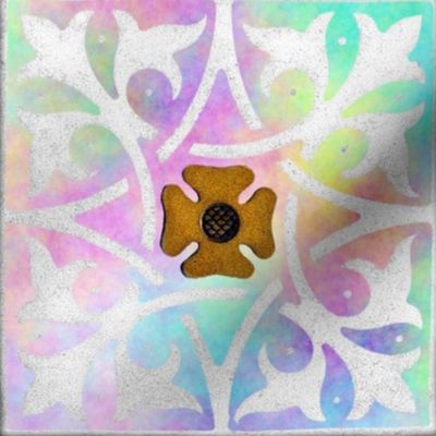 Medieval Tile ~ Opalescent  