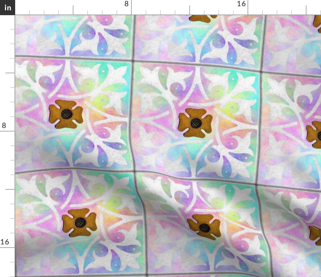 Medieval Tile ~ Opalescent  