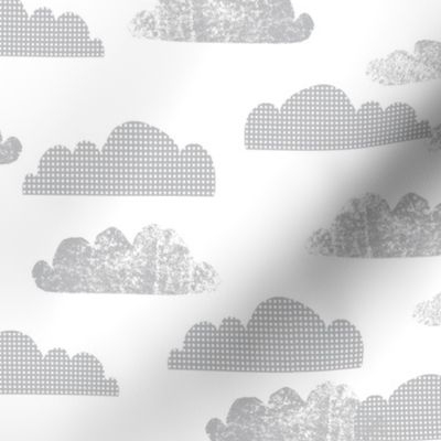 clouds // grey nursery simple baby kids sweet grey cloudds