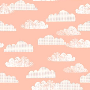 clouds // pink nursery baby clouds cloud sky cute girls baby girl
