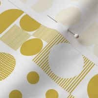 dots // yellow mustard dots scandi retro vintage dots