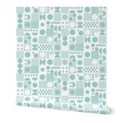 dots // graphic scandi dots mint cute girls sweet