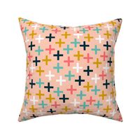 plus // cross swiss cross multi colored sweet girls pink mustard blue girls