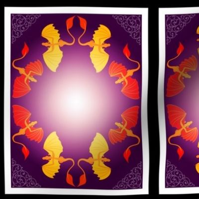 radiant dragons pillow