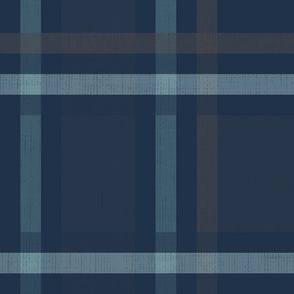 Retro Plaid - Deep Blue