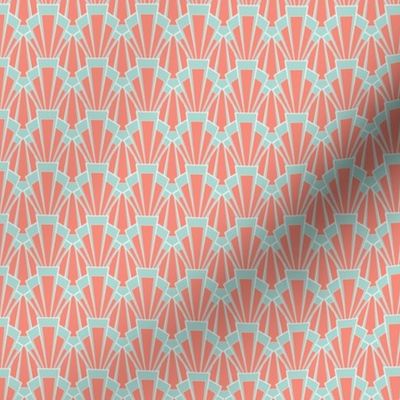 Coral and Mint Deco - Small