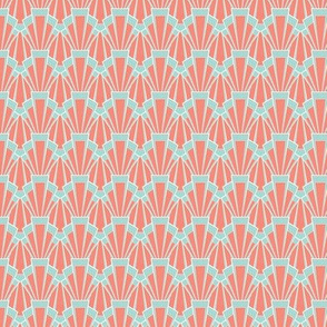 Coral and Mint Deco - Small