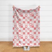 mod baby » coral wholecloth cheater quilt 4"