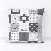 mod baby » grey wholecloth cheater quilt 4"