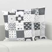 mod baby » grey wholecloth cheater quilt 4"