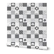 mod baby » grey wholecloth cheater quilt 4"