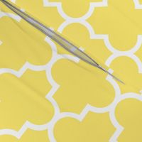 quatrefoil LG lemon yellow