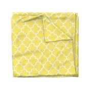 quatrefoil LG lemon yellow