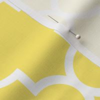 quatrefoil LG lemon yellow