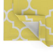 quatrefoil LG lemon yellow