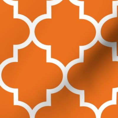 quatrefoil LG orange