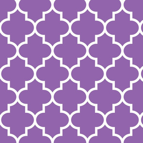 quatrefoil LG amethyst purple