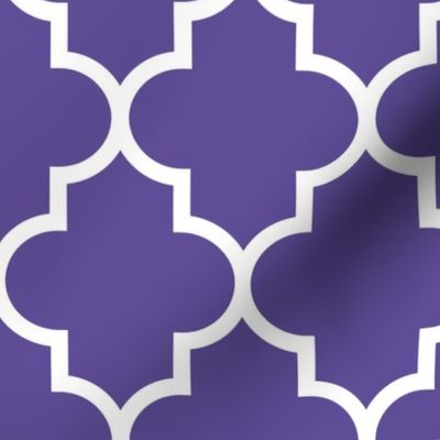 quatrefoil LG purple