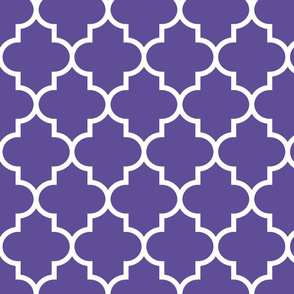 quatrefoil LG purple