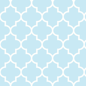 quatrefoil LG ice blue