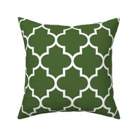 quatrefoil LG hunter green