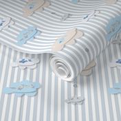 Paper Clouds Nests Relax blue