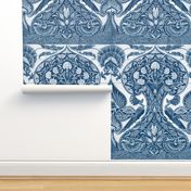 Merton Peacock Tiles ~ Lonely Angel Blue and White 