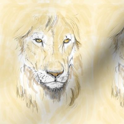 Lion Portrait, Tinted 2