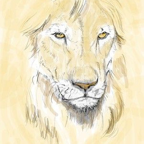 Lion Portrait, Tinted 2