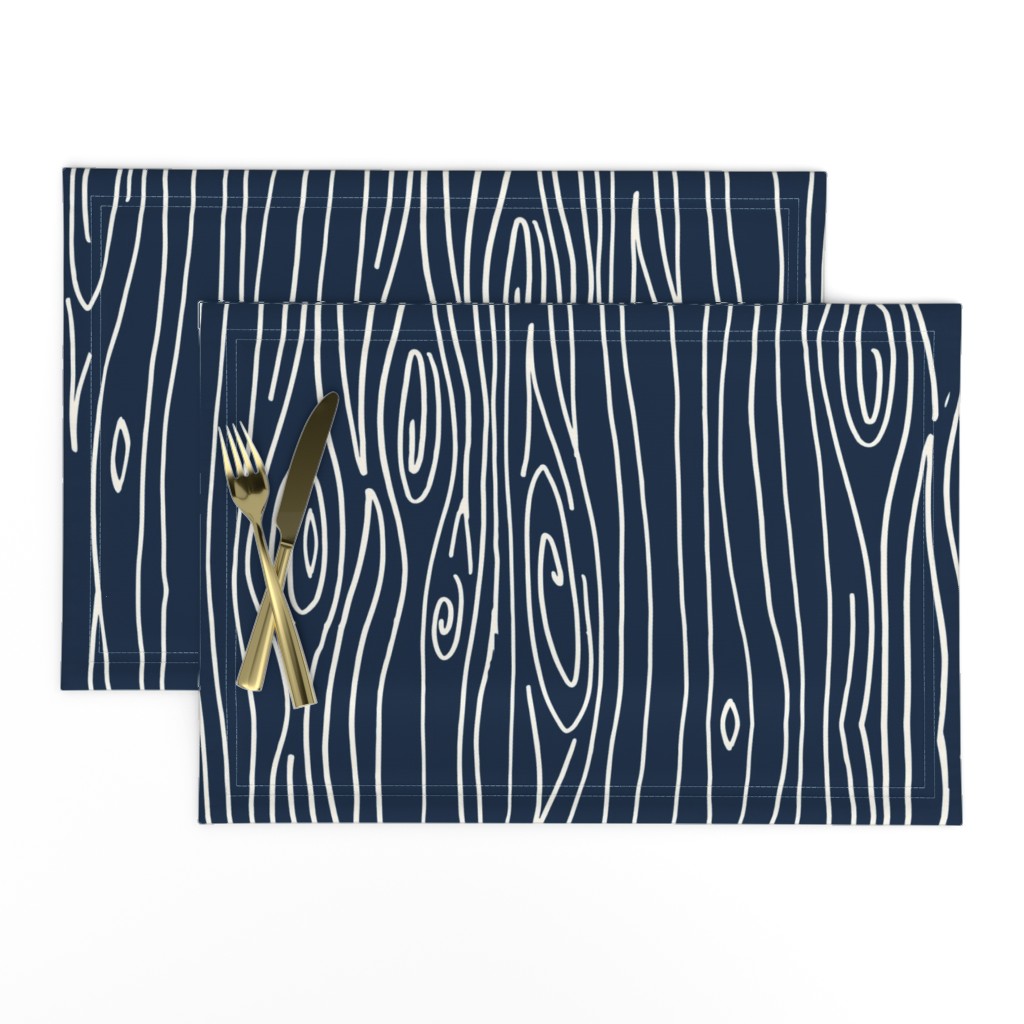 Wonky Woodgrain - Navy