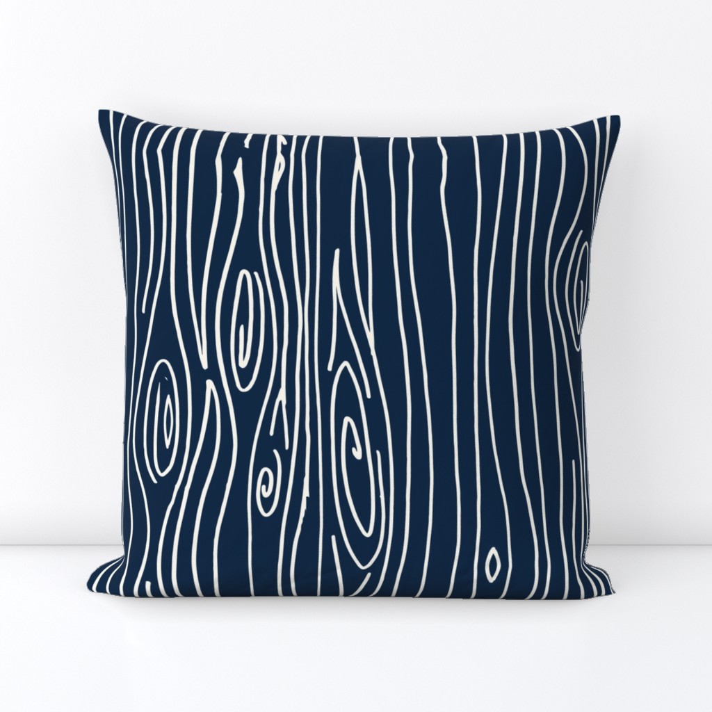 Wonky Woodgrain - Navy