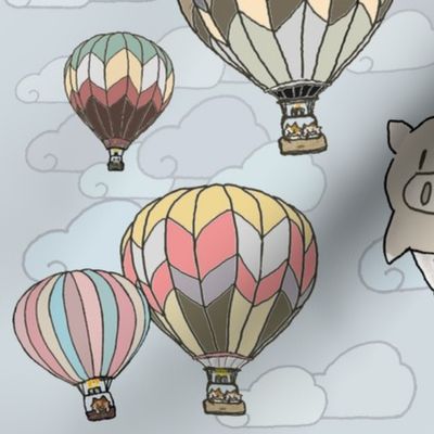 Hot Air Balloons and Kitties