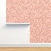 Dandy Blossom Geometric Floral Peach - Summer Breeze