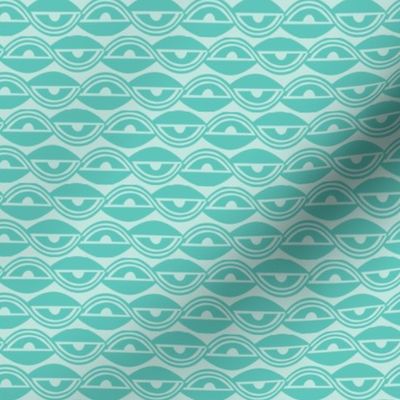 Lazy Days - Geometric Summer Breeze Aqua