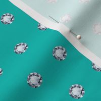 Diamond Polka Dots in Forever Blue