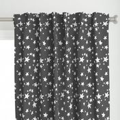 stars // charcoal star fabric nursery baby design andrea lauren scandi fabric