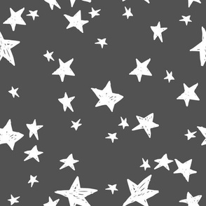 stars // charcoal star fabric nursery baby design andrea lauren scandi fabric