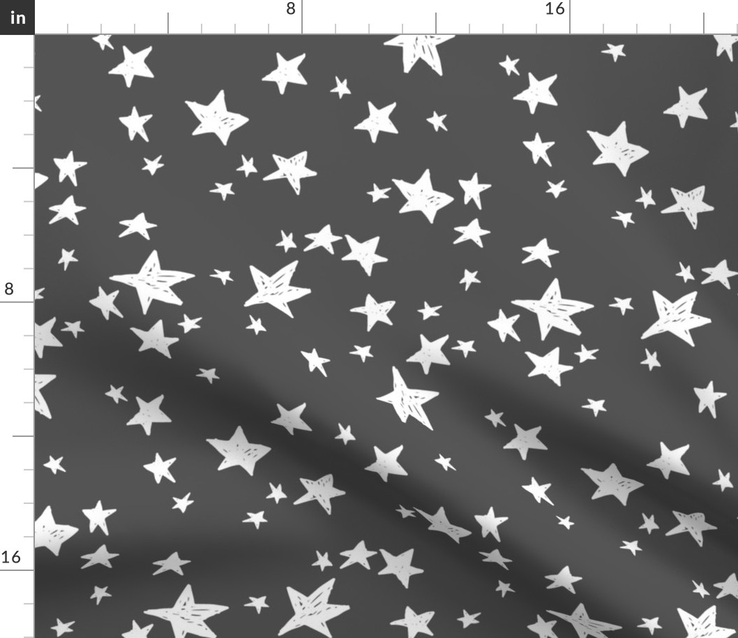 stars // charcoal star fabric nursery baby design andrea lauren scandi fabric