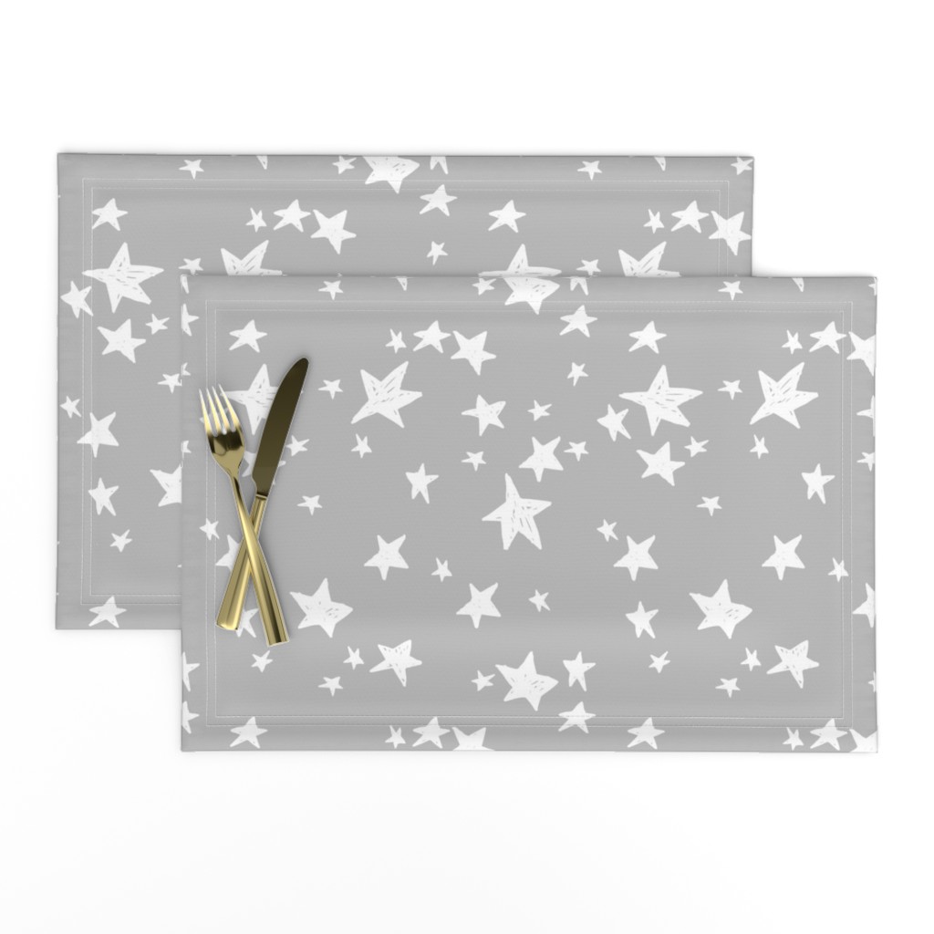 stars // slate grey stars fabric star design baby nursery fabric andrea lauren