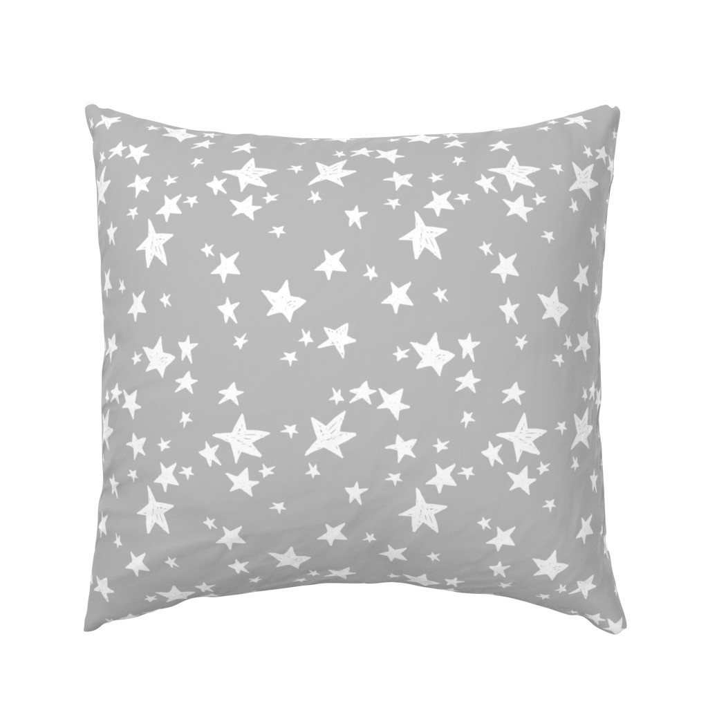 stars // slate grey stars fabric star design baby nursery fabric andrea lauren