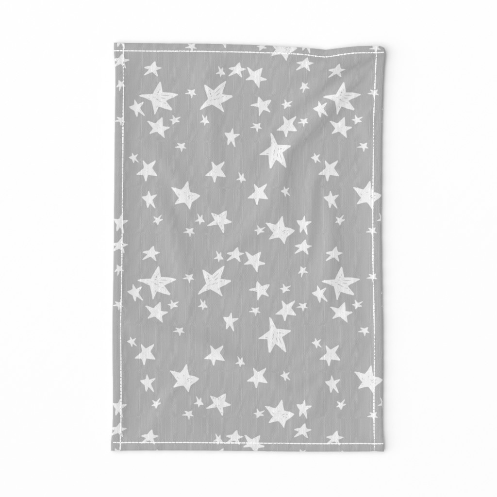 stars // slate grey stars fabric star design baby nursery fabric andrea lauren
