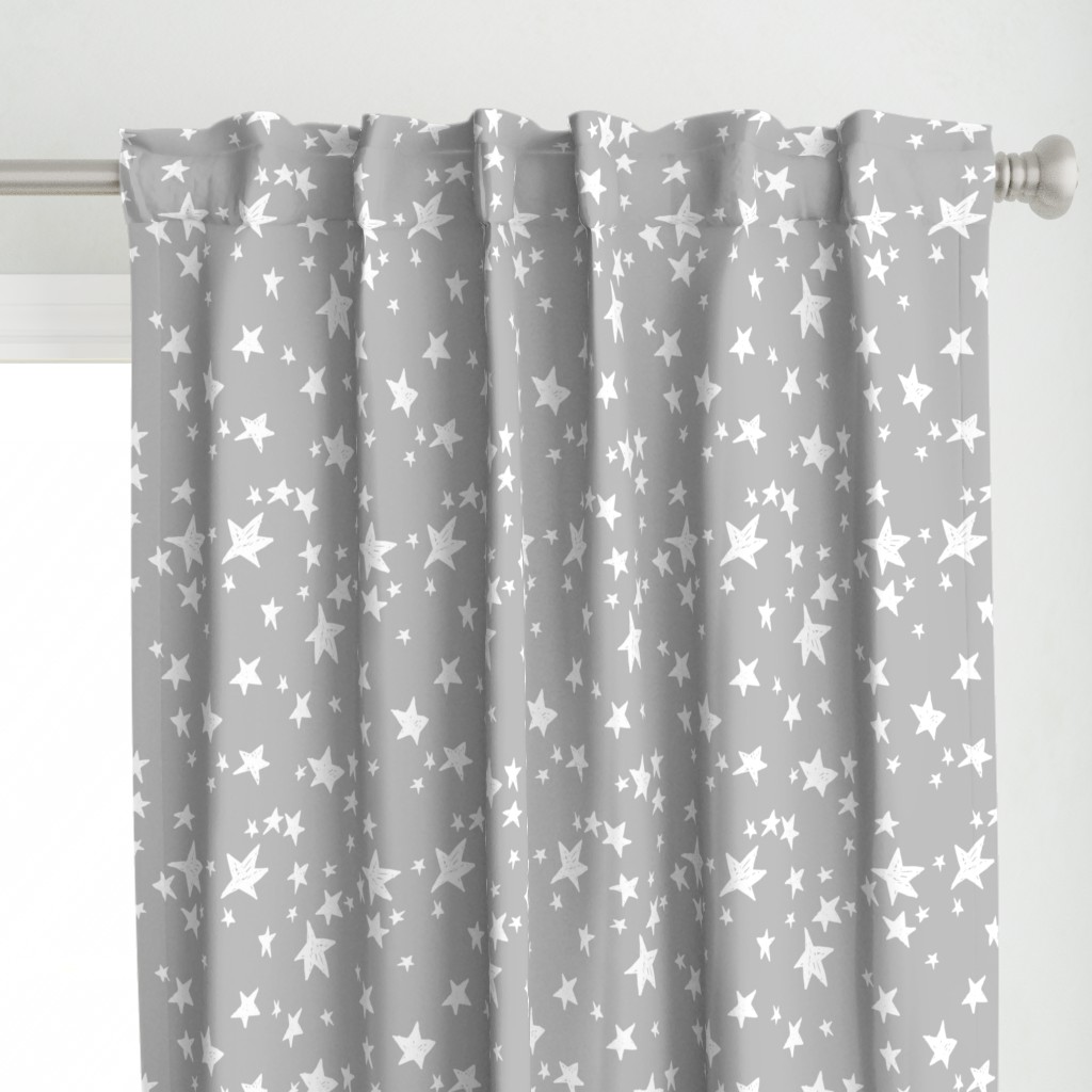 stars // slate grey stars fabric star design baby nursery fabric andrea lauren