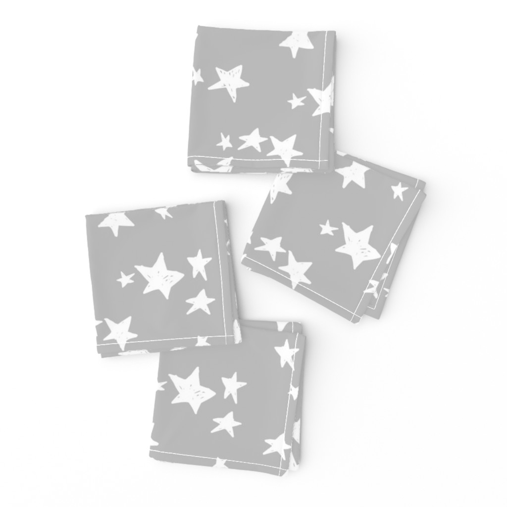 stars // slate grey stars fabric star design baby nursery fabric andrea lauren