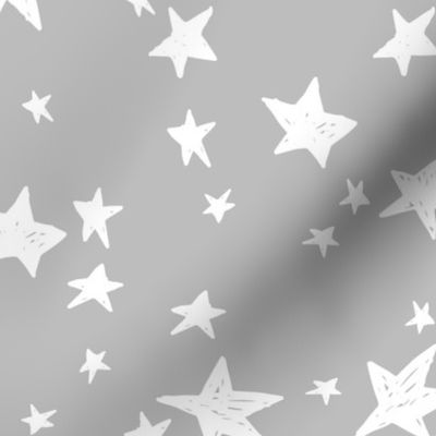 stars // slate grey stars fabric star design baby nursery fabric andrea lauren