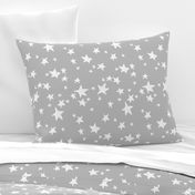 stars // slate grey stars fabric star design baby nursery fabric andrea lauren