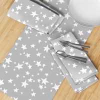 stars // slate grey stars fabric star design baby nursery fabric andrea lauren